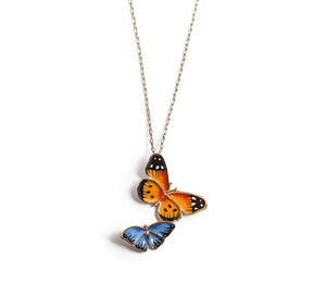**Butterfly Pendant Necklace Bill Skinner Multi 