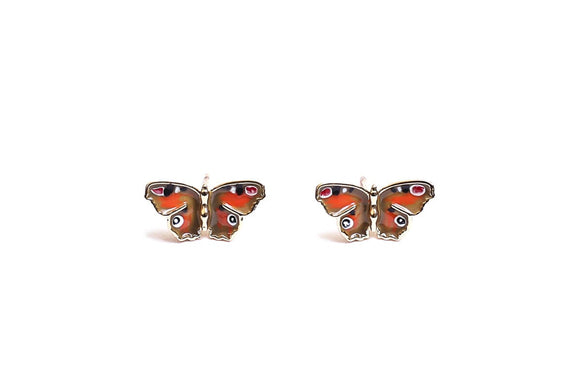 **Butterfly Stud Earrings Earrings Bill Skinner Orange 