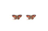 **Butterfly Stud Earrings Earrings Bill Skinner Orange 
