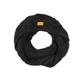 *Cable Knit Snood Scarf Aran Traditions One Size Black 