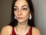 Charlotte Resin Hoop Earrings Earrings Big Metal 