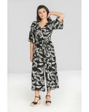 The fabulous Chiara Jumpsuit in  by Hell Bunny at Voluptuous Vintage