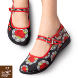 *Chocolaticas Andalucía Mary Jane Flat Shoes Shoes Hot Chocolate Design 