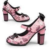 **Chocolaticas Lingerie High Heel Mary Jane Pumps Shoes Hot Chocolate Design Pink UK 3 