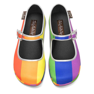 **Chocolaticas Pride Mary Jane Flat Shoes Shoes Hot Chocolate Design Multi UK 3 