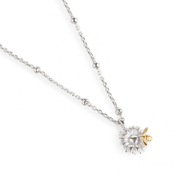 * Daisy And Bumble Bee Pendant Necklace Bill Skinner Silver 