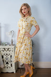 Daisy Cotton Pussybow 60s Vintage Dress Authentic Vintage 