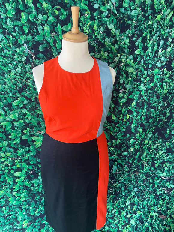 Diane Von Furstenberg Mondrian 60s Style Dress RR Dress Retro Revibe Multi Extra Large 