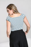 Dolly Stripe Top Top Hell Bunny 