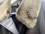 **Edwardian Era Antique Celtic Pewter Shield Brooch Pin Vintage Brooch Authentic Vintage 