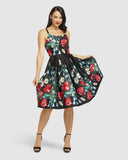 The fabulous ****Fifi Flower Fields Dress in Audrey by Retrospec'd at Voluptuous Vintage