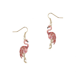 #Flamingo Drop Earrings Earrings Bill Skinner Pink 