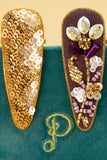 Jewelled Hairclips Gift Set Hair Clip Powder Mulberry Gold 