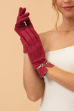 Kylie Equestrian Suedette Gloves Gloves Powder 