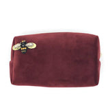 The fabulous Large Velvet Box Bag with Sparkly Insect Pin in Burgundy by Sixton London at Voluptuous Vintage
