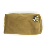 The fabulous Large Velvet Box Bag with Sparkly Insect Pin in Gold by Sixton London at Voluptuous Vintage