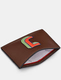 **Letter Press Monogram Leather Card Holder Card Holder Yoshi 