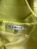 LK Bennett Yellow Chartreuse 50s Style Pencil Dress RR Dress Retro Revibe 