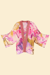 Luxury Orchid Kimono Jacket Powder 