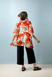 **Luxury Acer Red Tunic Top Top One Hundred Stars 
