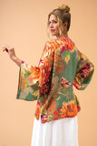 #Luxury Birds & Blooms Kimono Jacket Jacket Powder 