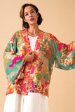 #Luxury Birds & Blooms Kimono Jacket Jacket Powder Sage One Size 