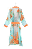 **Luxury Coral Blue Gown Robe One Hundred Stars 