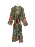 Luxury Craft Flowers Gown Robe One Hundred Stars Olive 