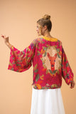 #Luxury Enchanted Evening Doe Kimono Jacket Jacket Powder 