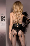 **Luxury Lurex Back Seam Design Tights Stockings Ballerina's Secret 