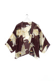Luxury Stork Mini Kimono Jacket Jacket One Hundred Stars Burgundy One Size 
