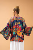 #Luxury Vintage Floral Kimono Jacket Jacket Powder 