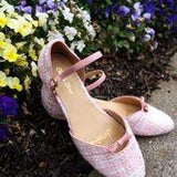 The fabulous Marvellous Rose Tweed Flats in  by Charlie Stone at Voluptuous Vintage