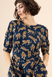 **Meredith Leaping Leopards Dress Dress Emily & Fin 