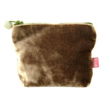 The fabulous Mini Silk Velvet Coin Purse in Mink by Lua at Voluptuous Vintage