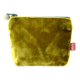 The fabulous Mini Silk Velvet Coin Purse in Mustard by Lua at Voluptuous Vintage