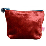 The fabulous Mini Silk Velvet Coin Purse in Rust by Lua at Voluptuous Vintage