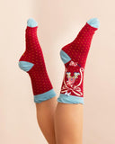 The fabulous Monogrammed Bamboo Socks A in  by Powder at Voluptuous Vintage