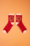 The fabulous Monogrammed Bamboo Socks C in  by Powder at Voluptuous Vintage