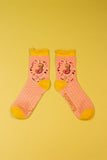 The fabulous Monogrammed Bamboo Socks J in  by Powder at Voluptuous Vintage