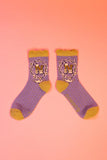 The fabulous Monogrammed Bamboo Socks N in  by Powder at Voluptuous Vintage