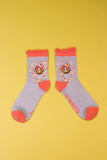 The fabulous Monogrammed Bamboo Socks O in  by Powder at Voluptuous Vintage