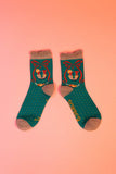 The fabulous Monogrammed Bamboo Socks U in  by Powder at Voluptuous Vintage
