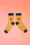 The fabulous Monogrammed Bamboo Socks W in  by Powder at Voluptuous Vintage