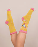 The fabulous Monogrammed Bamboo Socks Y in  by Powder at Voluptuous Vintage