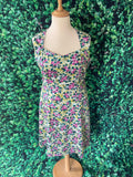Nancy Mac 30s/40s Inspired Silk Cotton Floral Occasion Dress RR Dress Retro Revibe 