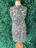 Nancy Mac 30s/40s Inspired Silk Cotton Floral Occasion Dress RR Dress Retro Revibe 