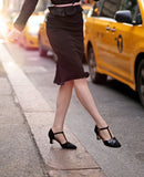 The fabulous New York Luxe Vegan Heels in  by Charlie Stone at Voluptuous Vintage