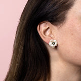 **Pearlised Flower Stud Earrings Earrings Bill Skinner 