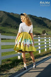 **Pin Up Couture Mary Blair Bon Voyage Skirt RR Skirt Retro Revibe 
